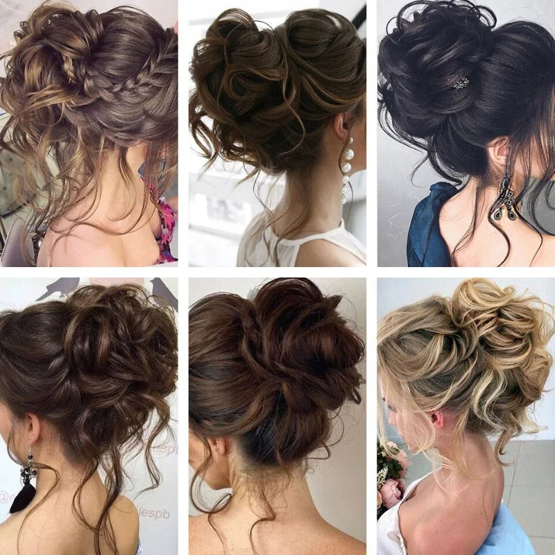 Chignora | Chignon da applicare con clip per uno chignon spettinato e voluminoso
