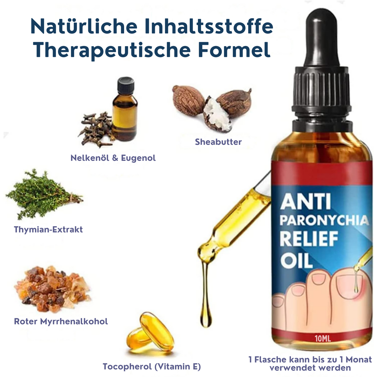 Nagelia | Aceite para uñas y cutículas, 10 ml, de absorción rápida, con aceites esenciales