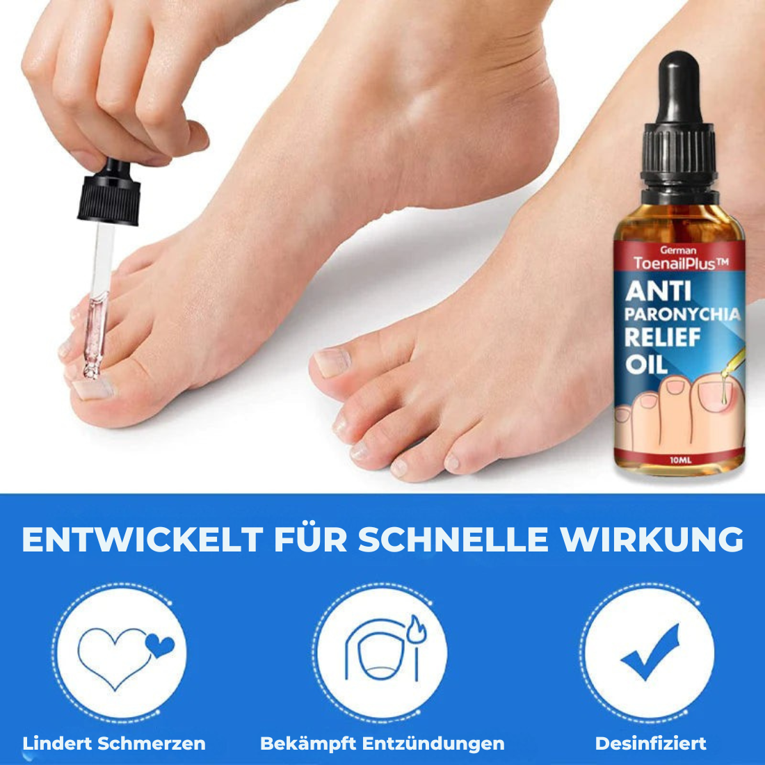 Nagelia | Aceite para uñas y cutículas, 10 ml, de absorción rápida, con aceites esenciales