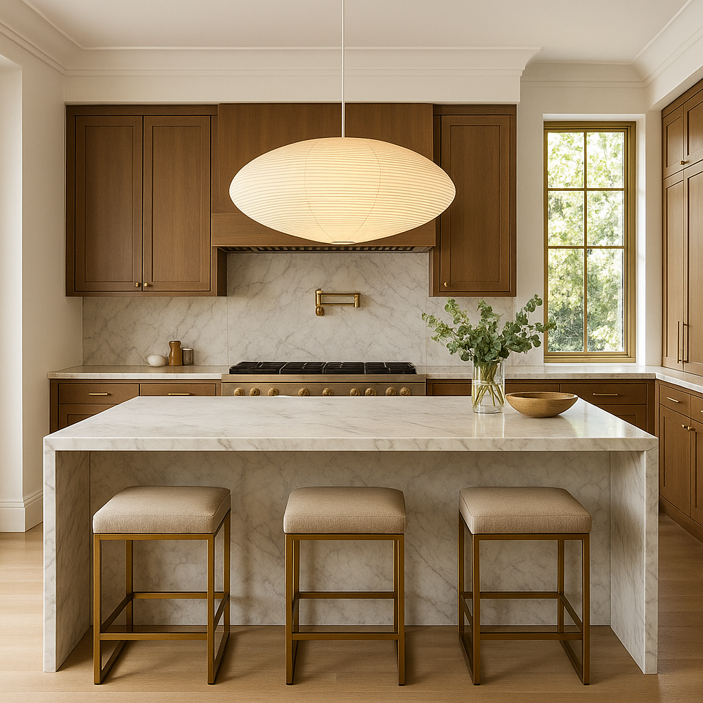 WabiLight | Lampada a sospensione Japandi in carta | Design artigianale in stile Wabi-Sabi con luce LED calda