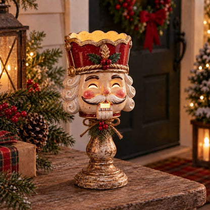 Renita | Kerzenhalter Weihnachten für LED-Teelicht in nostalgischer Antik-Optik