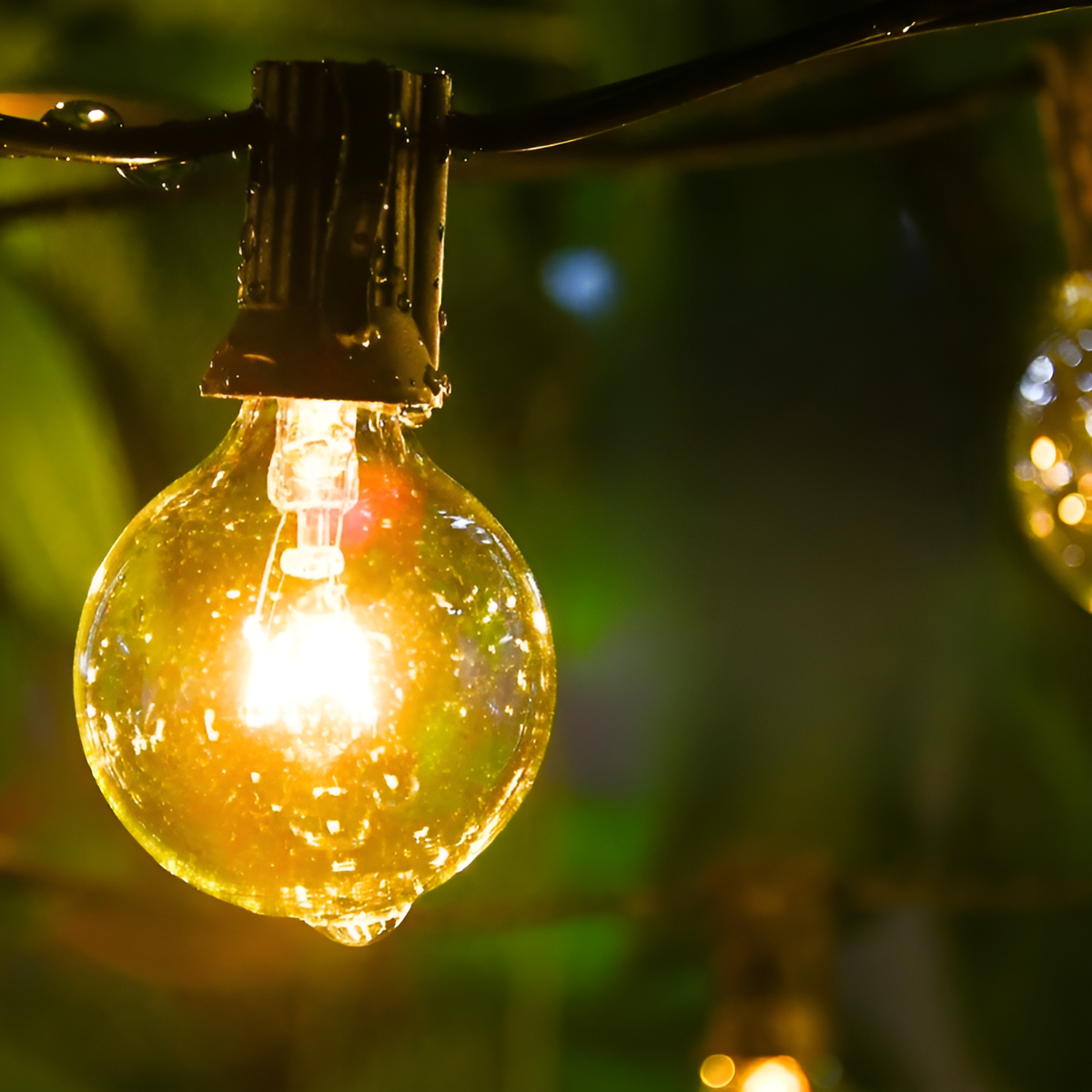 Globelia | Lichterkette außen mit Globus-Lampen, 15 m oder 30 m