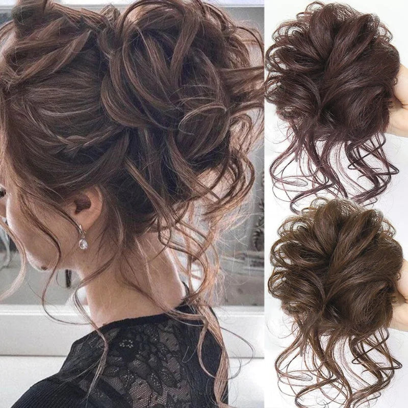 Chignora | Chignon da applicare con clip per uno chignon spettinato e voluminoso