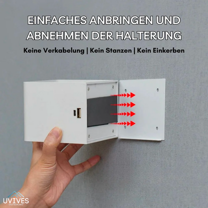 LuminaCube | Kabellose LED Wandleuchte mit Akku und Bewegungssensor, 3000 K