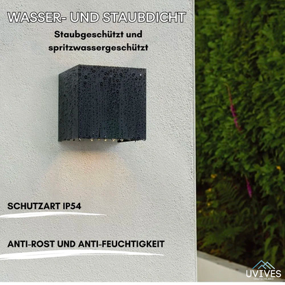 LuminaCube | Kabellose LED Wandleuchte mit Akku und Bewegungssensor, 3000 K
