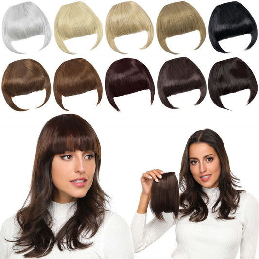 FringeLuxe | Clip-in Pony aus hitzebeständiger Kunstfaser mit Monofilament-Basis