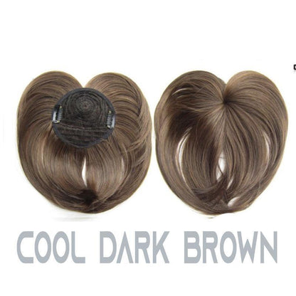 Toppina | Postizo con clip para la coronilla de cabello sintético, 22 cm