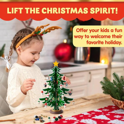 Wintavo | Children’s Christmas tree advent calendar with 24 hanging ornaments