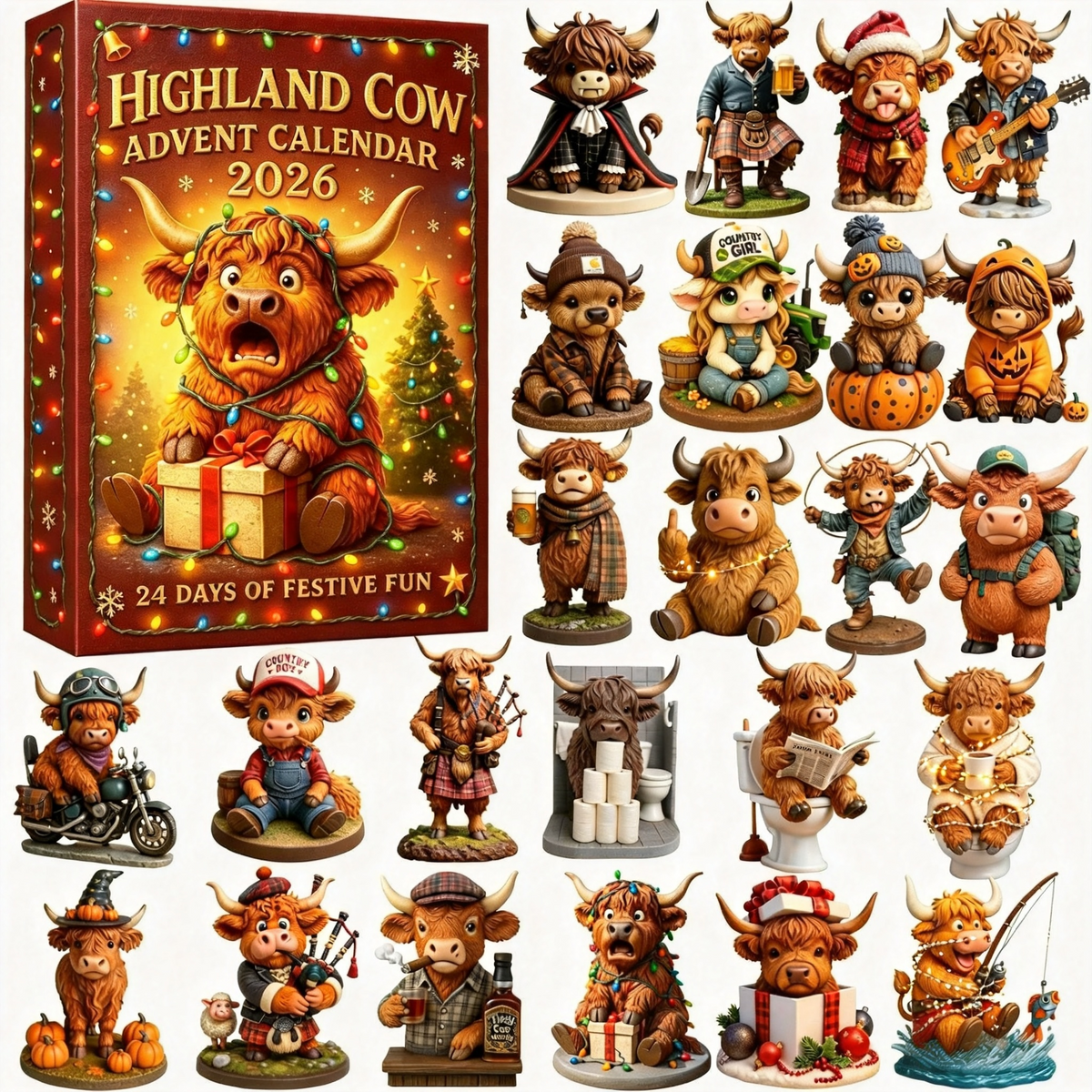 Highland Cow Adventskalender 2026