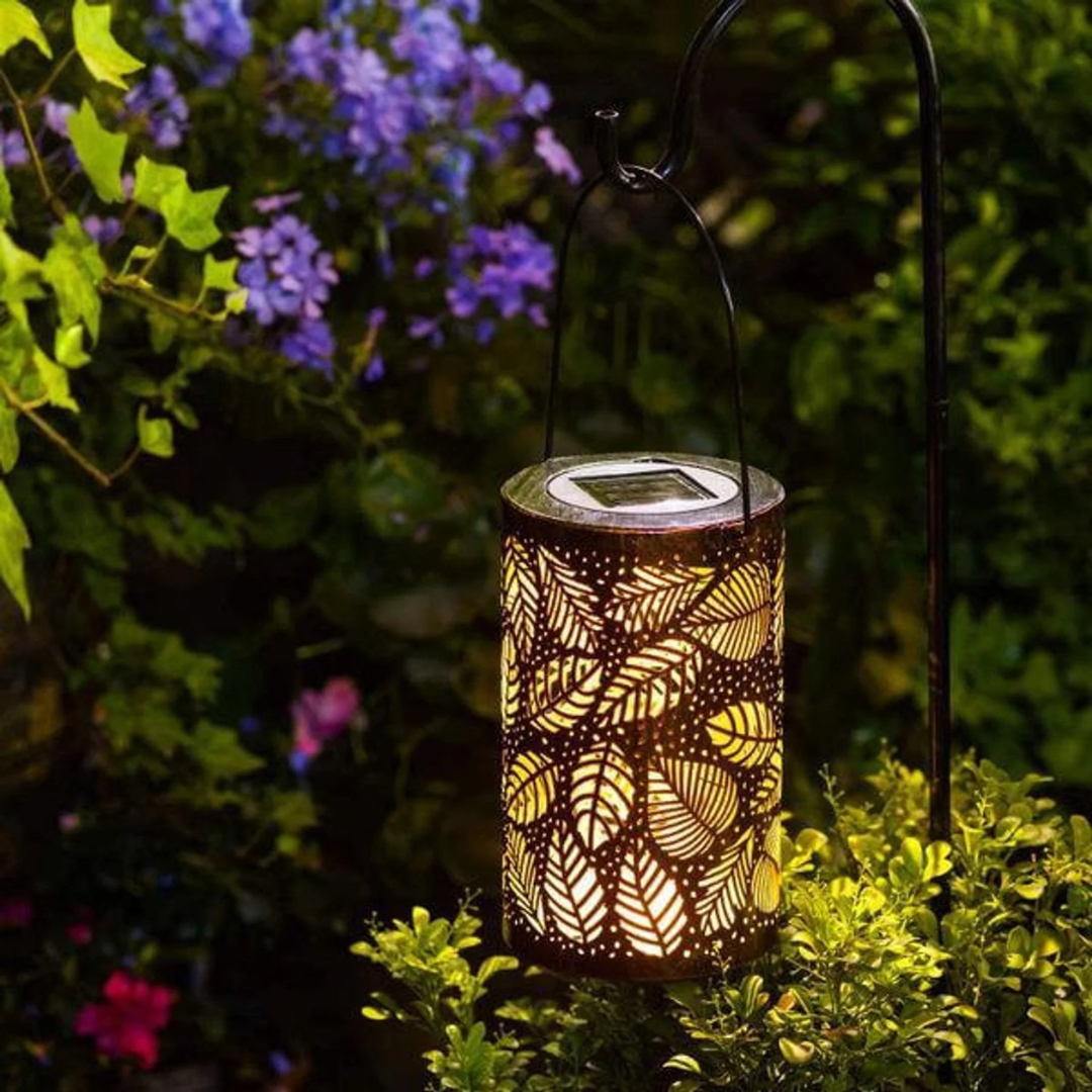Senti | Lampada esterna solare con motivo fogliare delicato