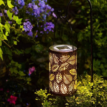 Senti | Lampada esterna solare con motivo fogliare delicato