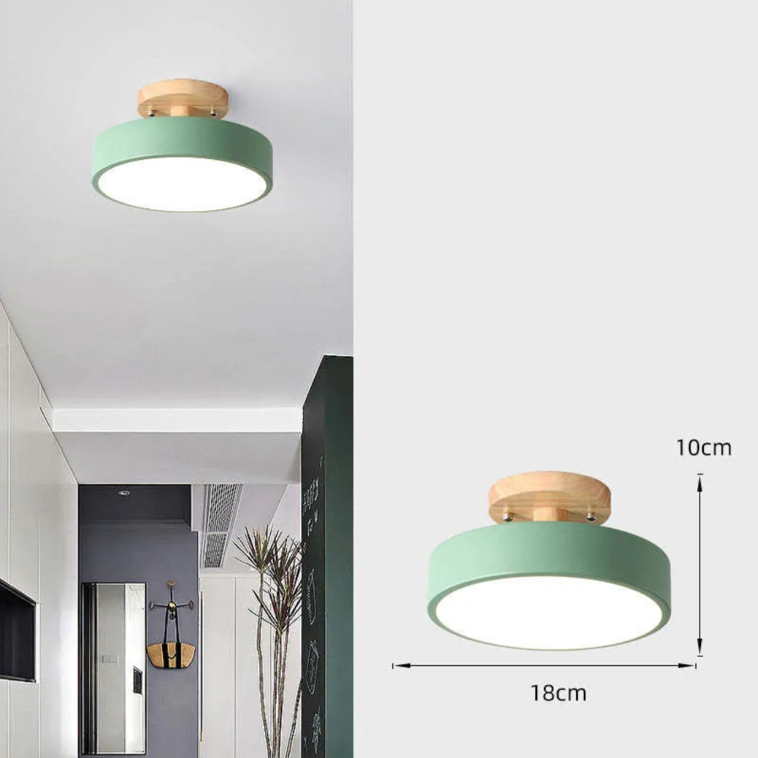 Illumine Halo | Lampada da soffitto in legno con LED integrato dal design minimalista