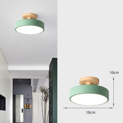 Illumine Halo | Lampada da soffitto in legno con LED integrato dal design minimalista