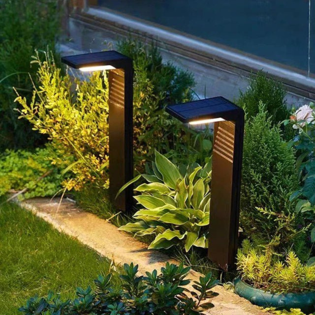 Orin Halo | Lampada LED solare da esterno con design ad anello per giardino e sentieri