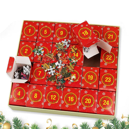 Piecora | Calendrier de l’Avent puzzle de 1008 pièces avec motif de Noël