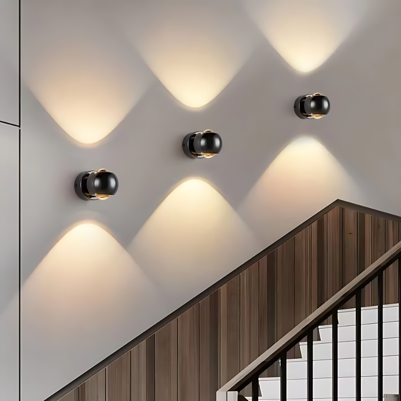 Obrotowa o 180° lampa ścienna LED | Minimalistyczny design | Energooszczędna | Metal