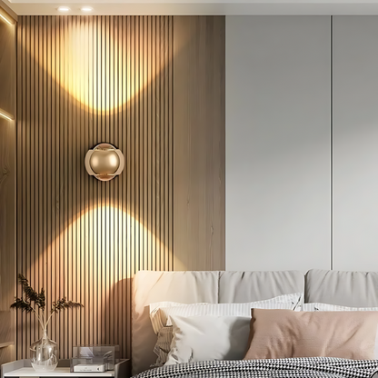 Obrotowa o 180° lampa ścienna LED | Minimalistyczny design | Energooszczędna | Metal