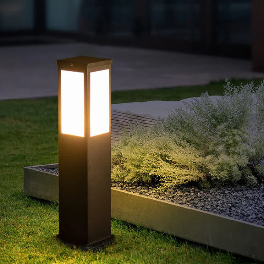 Lunviora Halo | Lampada da esterno di design solare con effetto luce soffusa