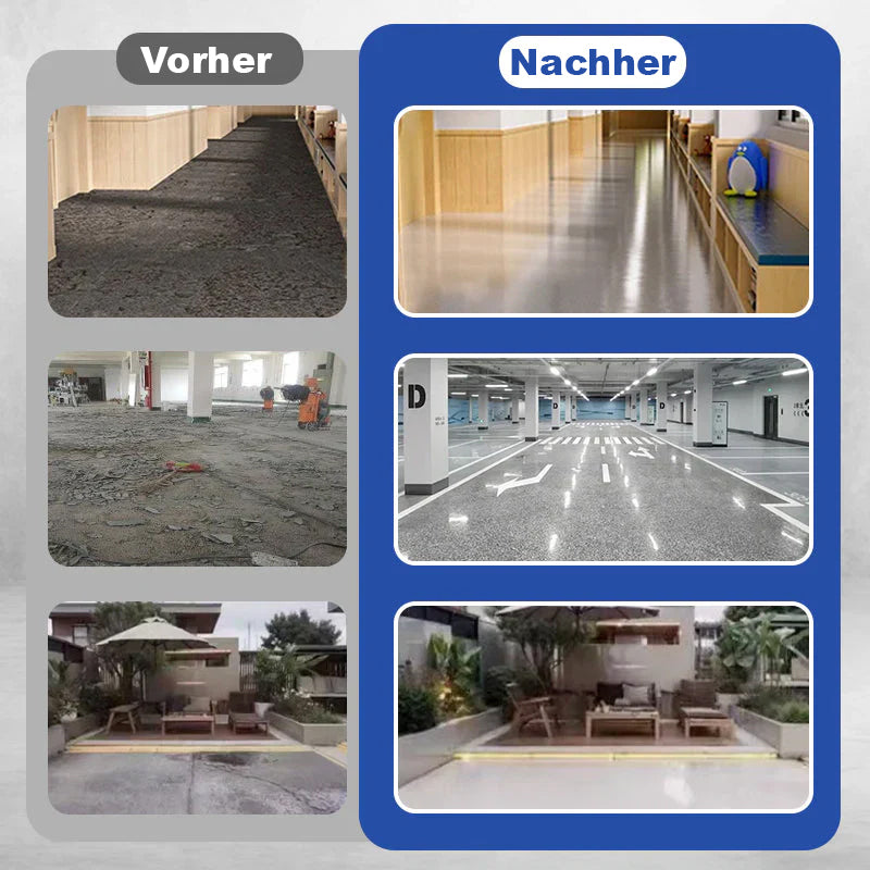 Epoxid Bodenbeschichtung Marmor-Effekt rutschfest wasserdicht