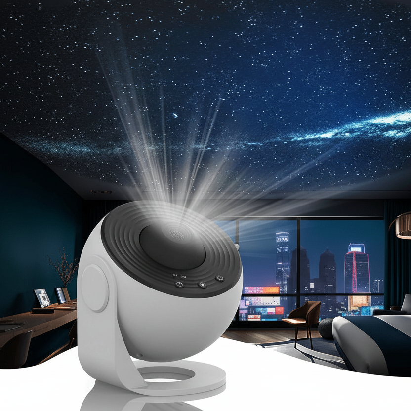 Stellavo | Sternenhimmel Projektor mit 13 Galaxie-Discs, Timer und Fokus