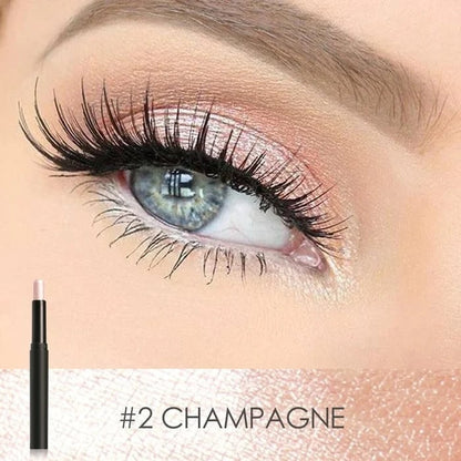 FlashLuxe | Lápiz de sombra de ojos y delineador 2 en 1, resistente al agua y a las manchas
