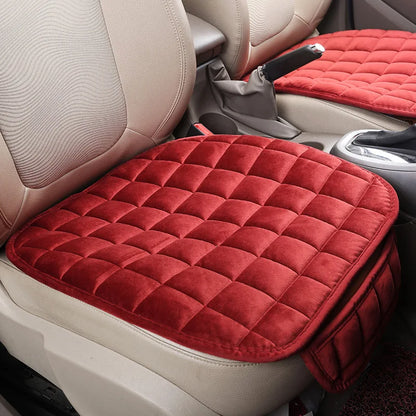CozyDrive | Cuscino per sedile auto in morbido velluto, antiscivolo, 50 × 50 cm