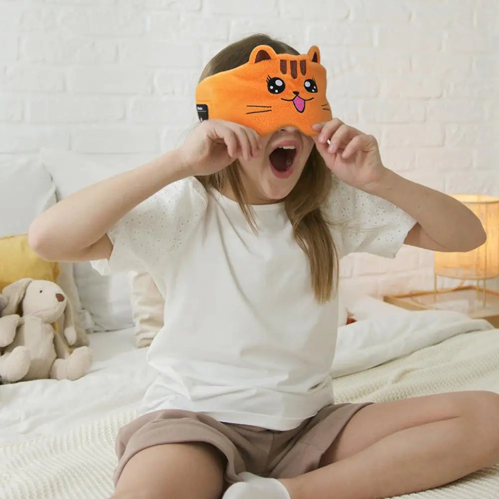 Dormino | Antifaz para dormir infantil con auriculares Bluetooth y animales