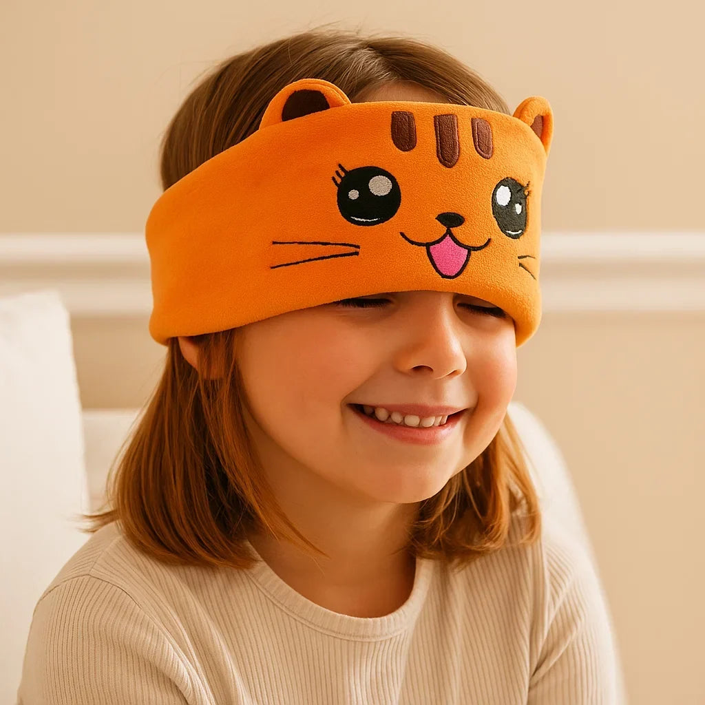 Dormino | Antifaz para dormir infantil con auriculares Bluetooth y animales