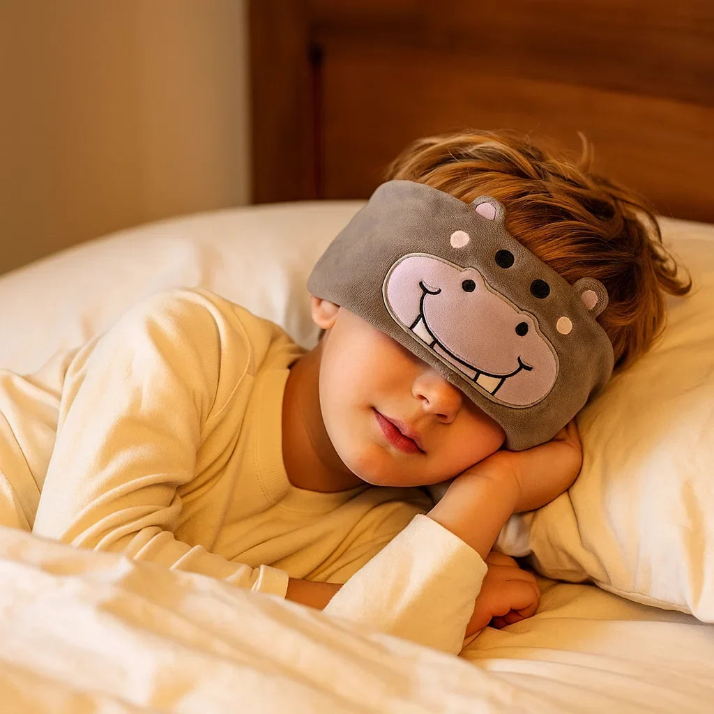 Dormino | Antifaz para dormir infantil con auriculares Bluetooth y animales