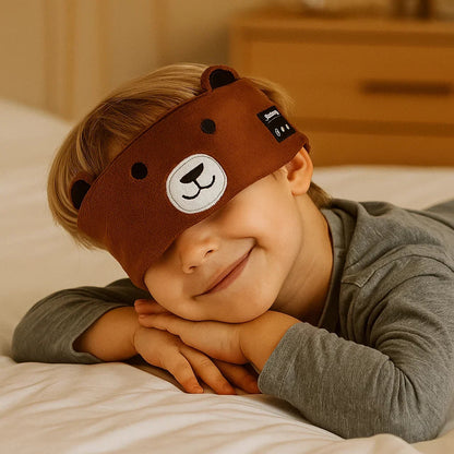 Dormino | Antifaz para dormir infantil con auriculares Bluetooth y animales