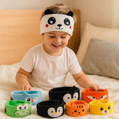 Dormino | Antifaz para dormir infantil con auriculares Bluetooth y animales