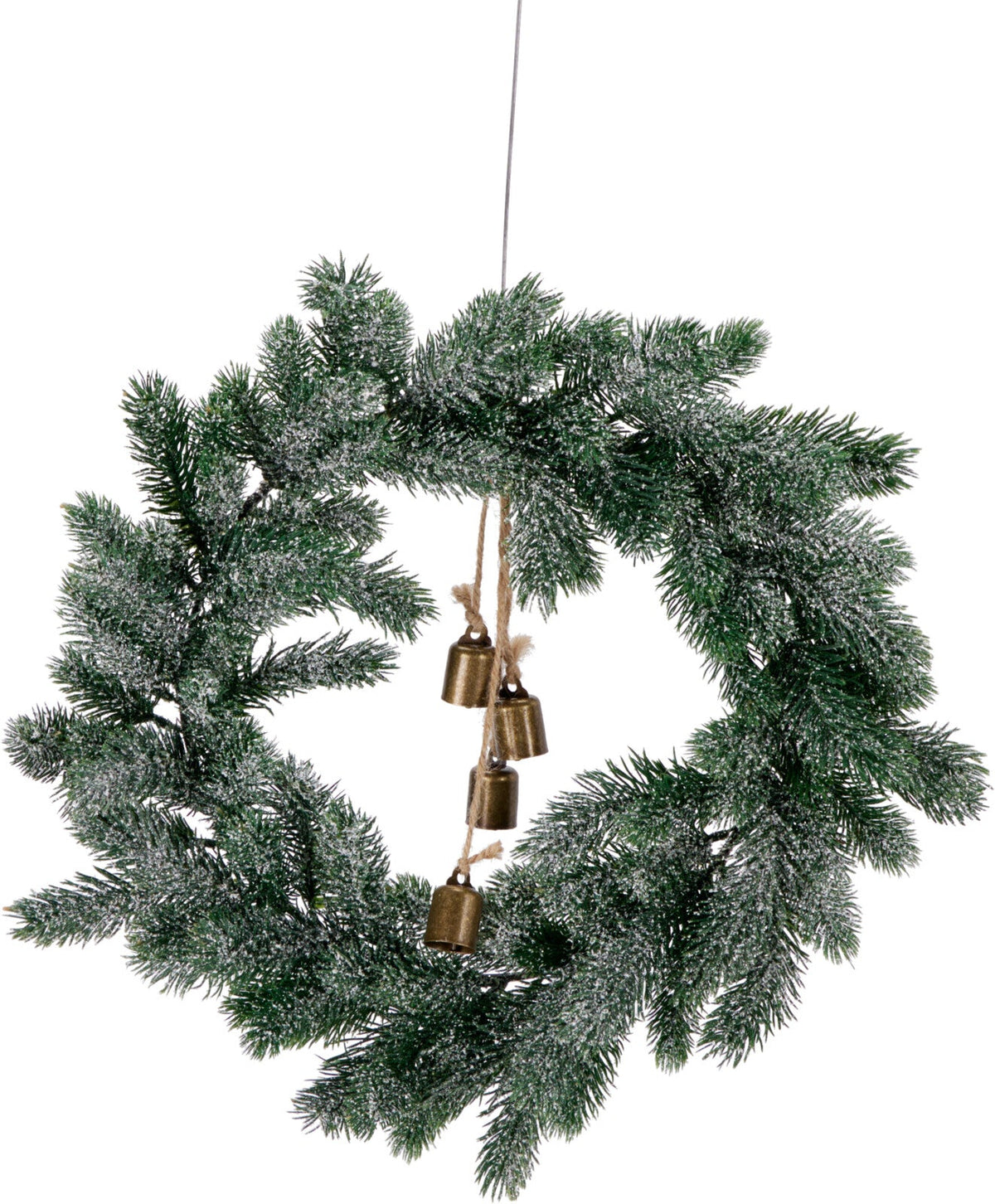 Tannika | Weihnachtsdeko Tannenkranz 40 cm mit Glöckchen, 4 Ausführungen