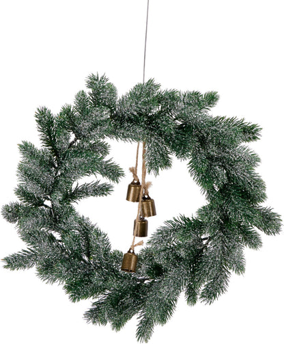 Tannika | Weihnachtsdeko Tannenkranz 40 cm mit Glöckchen, 4 Ausführungen