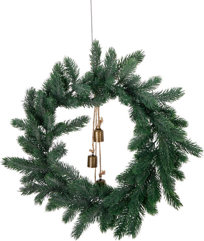 Tannika | Weihnachtsdeko Tannenkranz 40 cm mit Glöckchen, 4 Ausführungen