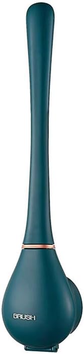 Wascora | Scopino per WC con supporto da parete e setole in nylon, set da 2