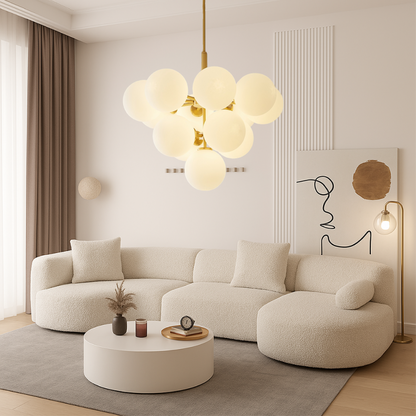 Auralith – Lampada a sospensione scandinava con sfere di vetro