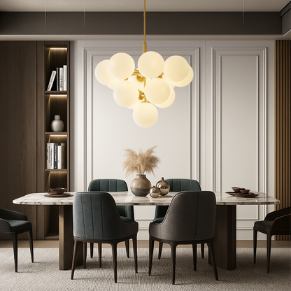Auralith – Lampada a sospensione scandinava con sfere di vetro