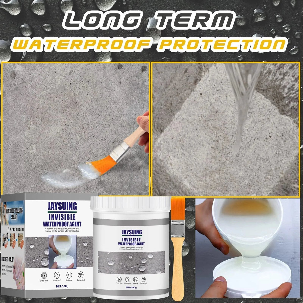 Dichtora | Clear Waterproof Leak Sealant for Cracks and Joints, −20 to 120 °C