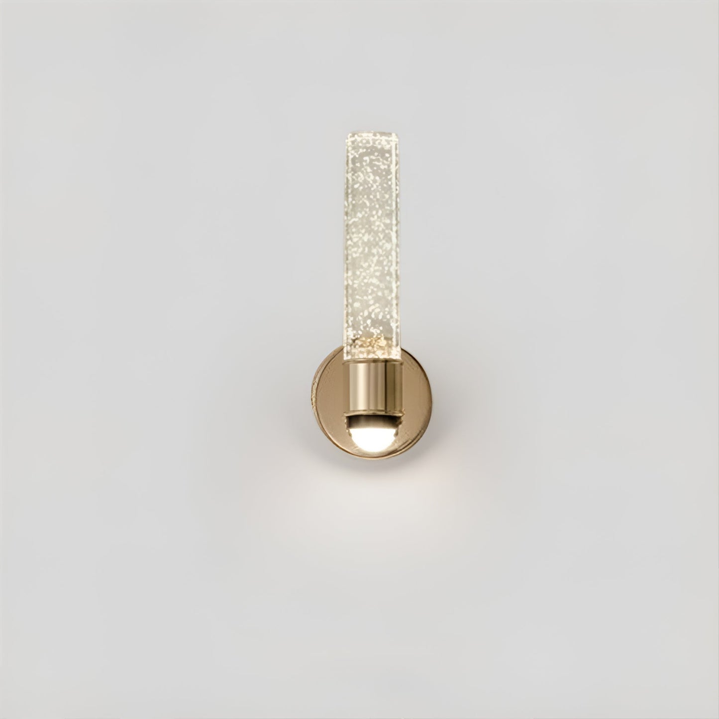Lampada da parete in cristallo – Lampada da parete glamour con vetro a sfera e struttura in metallo