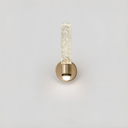 Lampada da parete in cristallo – Lampada da parete glamour con vetro a sfera e struttura in metallo