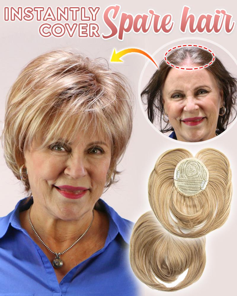 Toppina | Postizo con clip para la coronilla de cabello sintético, 22 cm