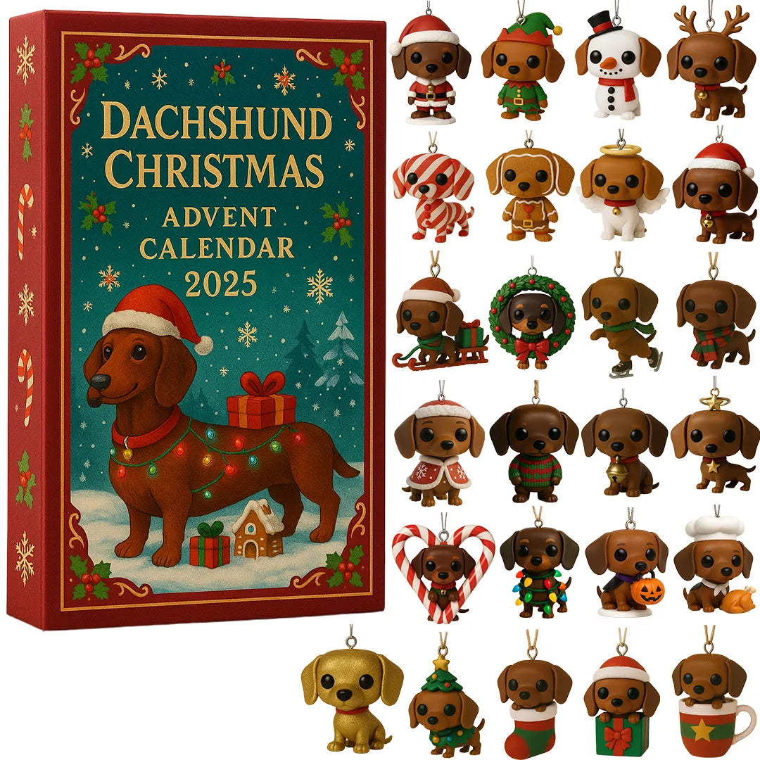 Dackino | Dackel Adventskalender mit 24 Überraschungen für Hundefans