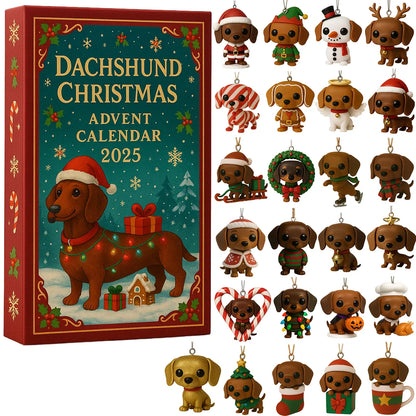 Dackino | Dackel Adventskalender mit 24 Überraschungen für Hundefans