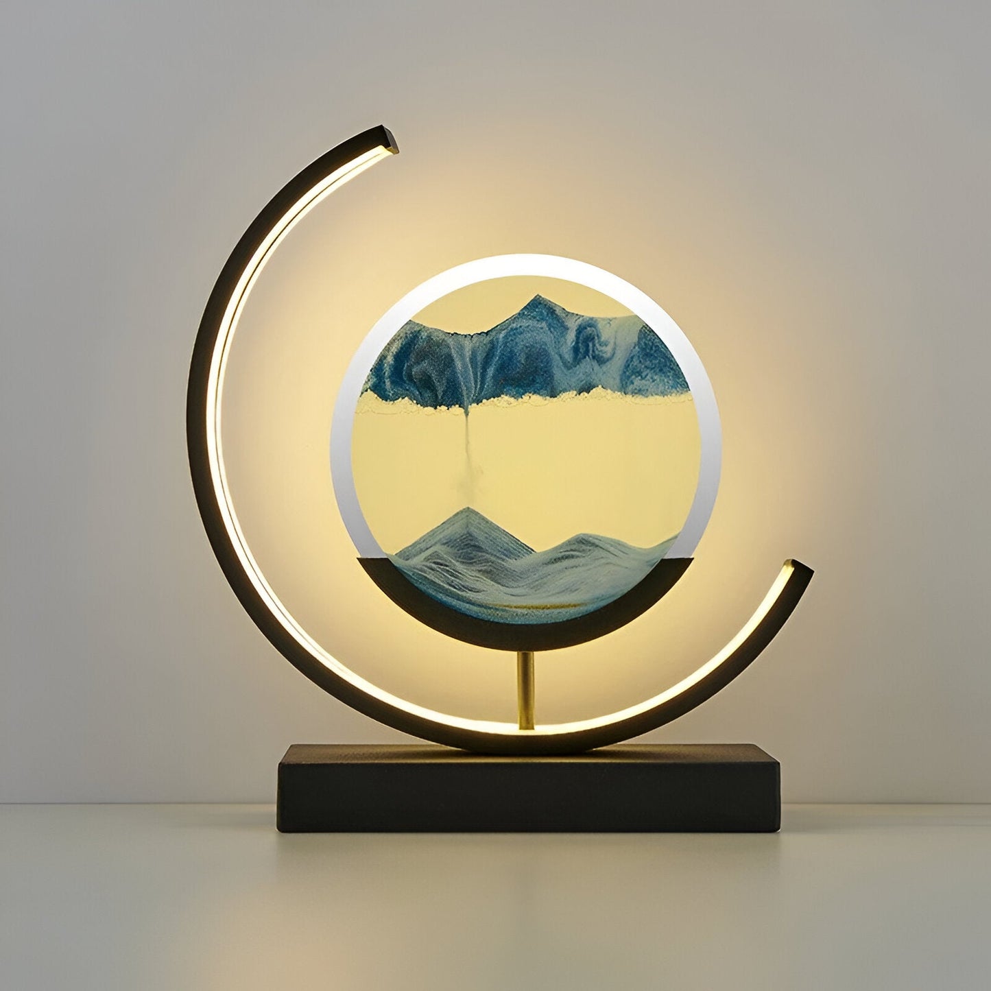 Lampe Sand Glow | Application & télécommande | Dimmable avec 3 couleurs de lumière | Flux de sable apaisant