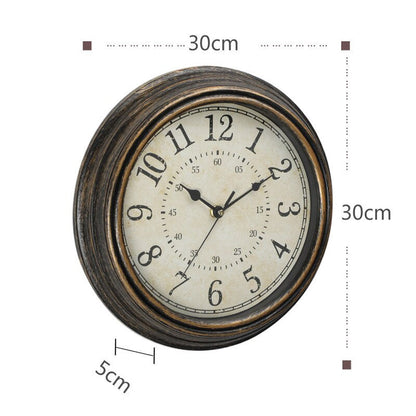 Timeless Vintage | Orologio da parete antico in legno | Fascino rustico retrò ed eleganza nostalgica per la tua casa