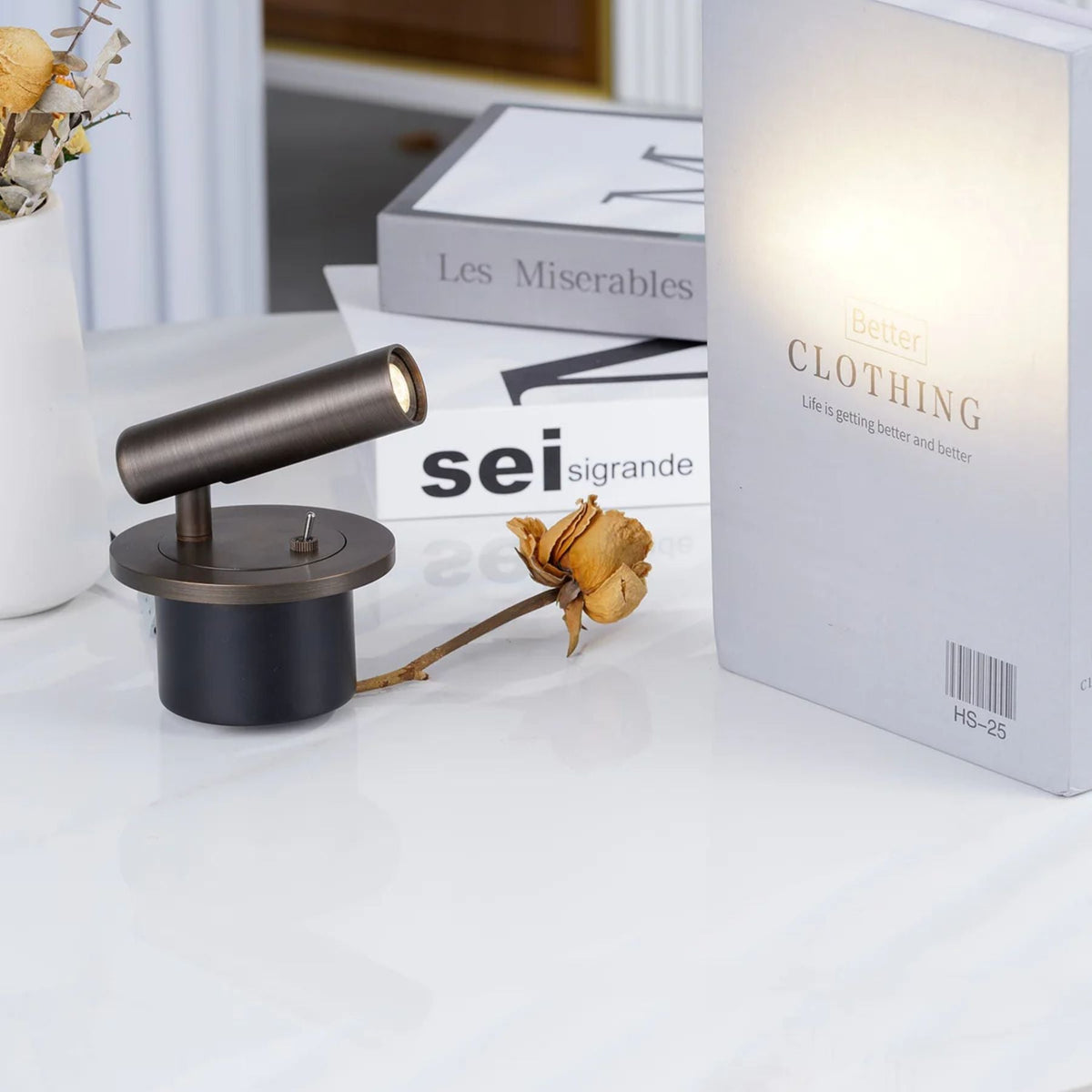 Lesmira | Wandleuchte innen mit schwenkbarem Leselicht, 3 W LED und Schalter