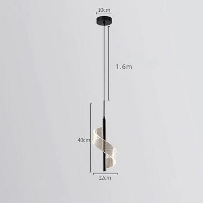 Elarionne – Lampada a sospensione LED elegante in alluminio per ambienti moderni