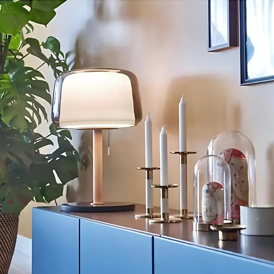 Nuvion Halo | Lampada da tavolo LED intelligente senza fili con dimmer touch
