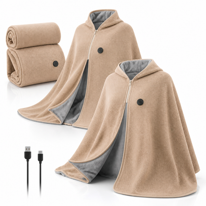 Umbrava | Manta térmica para hombros con 8 zonas de calor y USB-C