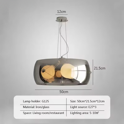 Aurion | Lampada a sospensione LED moderna in vetro per cucina, soggiorno e sala da pranzo